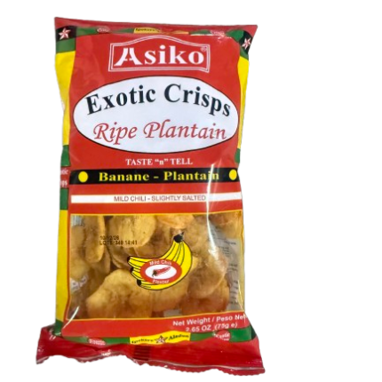 Asiko Plantain Chips (Mild Chilli - Slightly Salted)